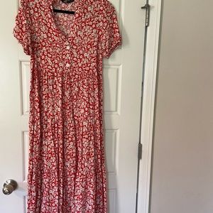 Zara Floral Midi Dress